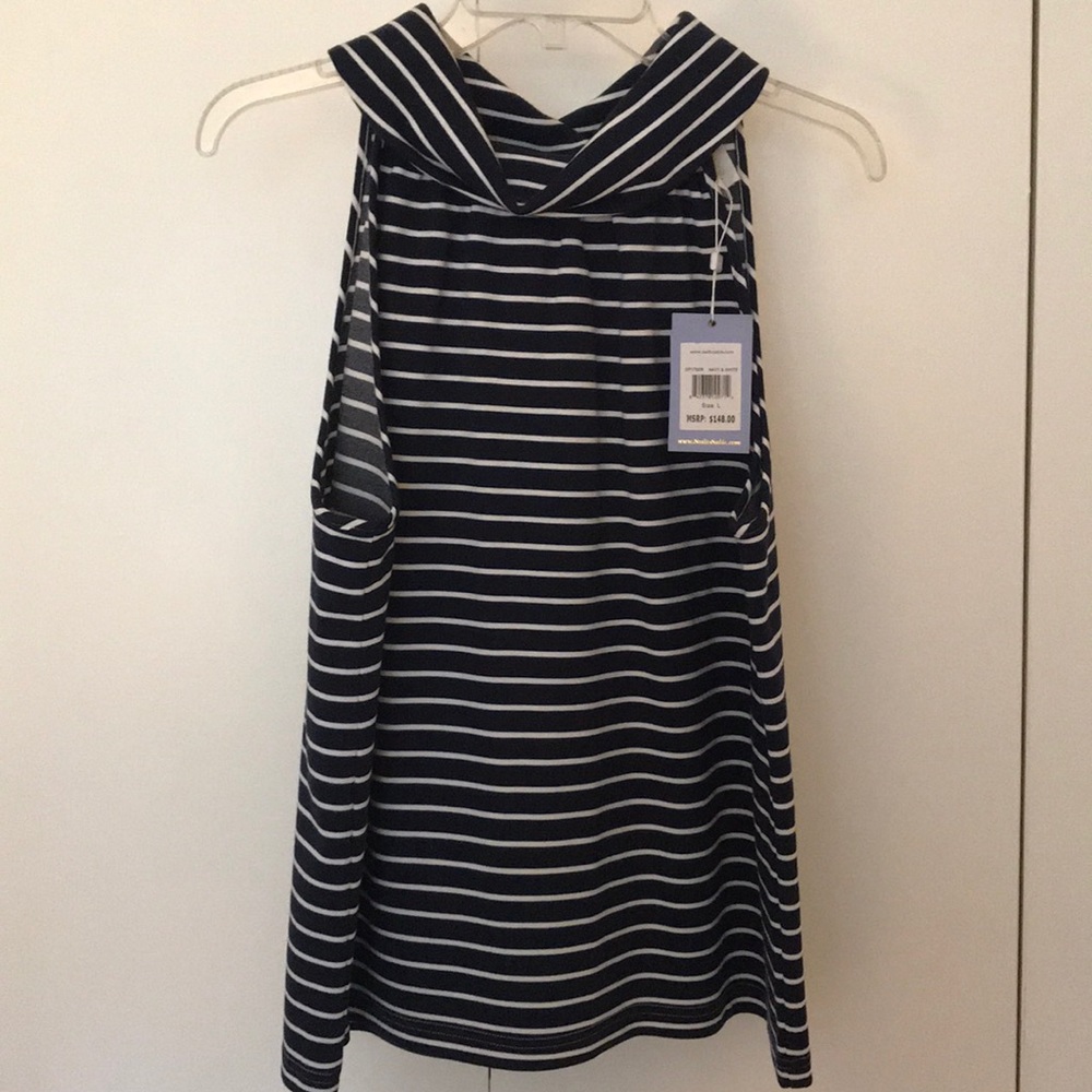 COPY - Sail to sable cow neck top